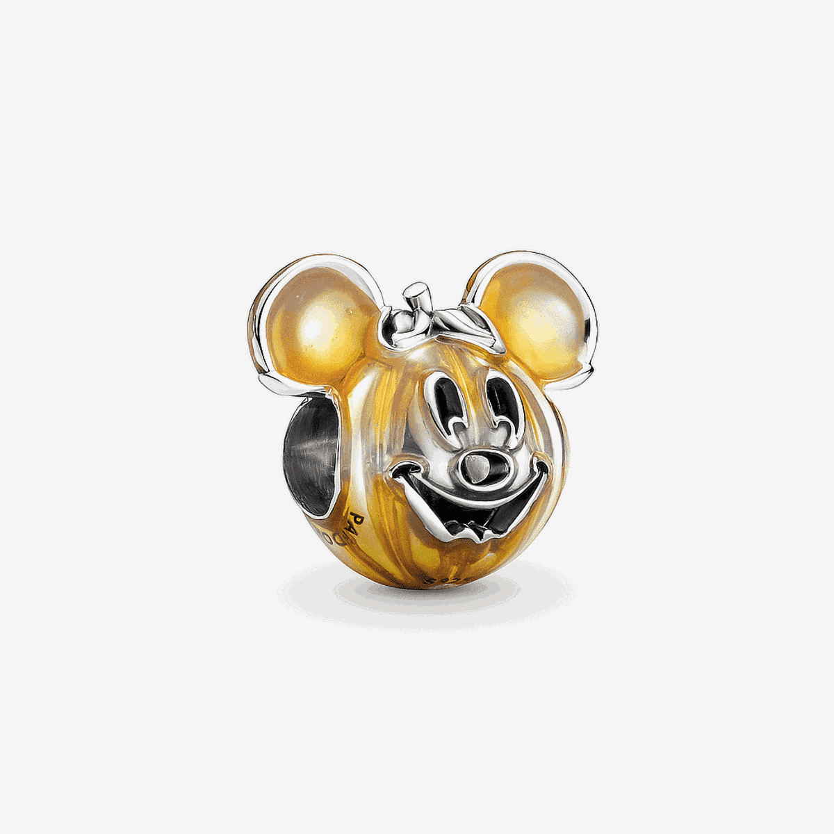Charm Pandora Calabaza Mickey Mouse Disney en plata de ley con detalles dorados - 799599C01