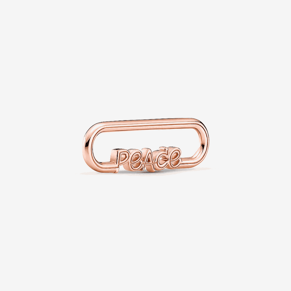 Link con Palabra Peace Pandora ME chapado en oro rosa - 789698C00