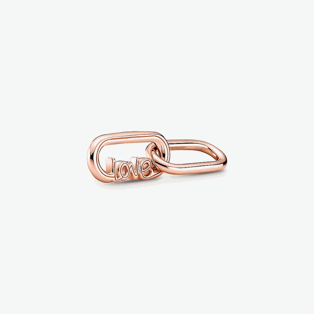 Link con palabra 'Love' de Pandora ME chapado en oro rosa - 789686C00