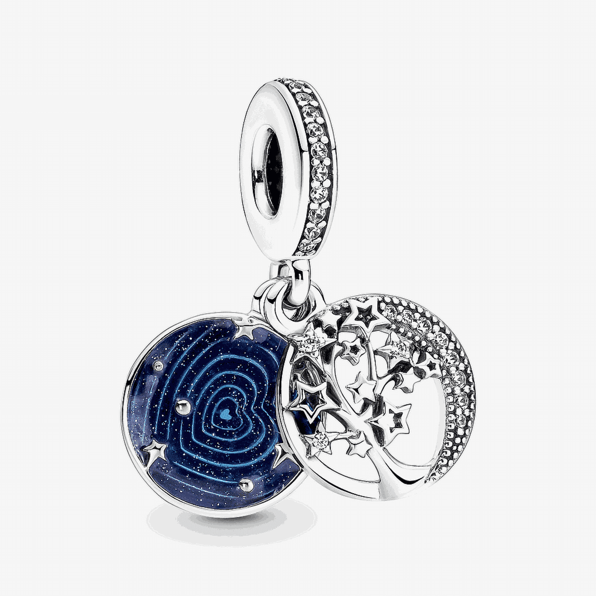 Charm Colgante Pandora Doble Árbol y Luna de la Galaxia - 799645C01