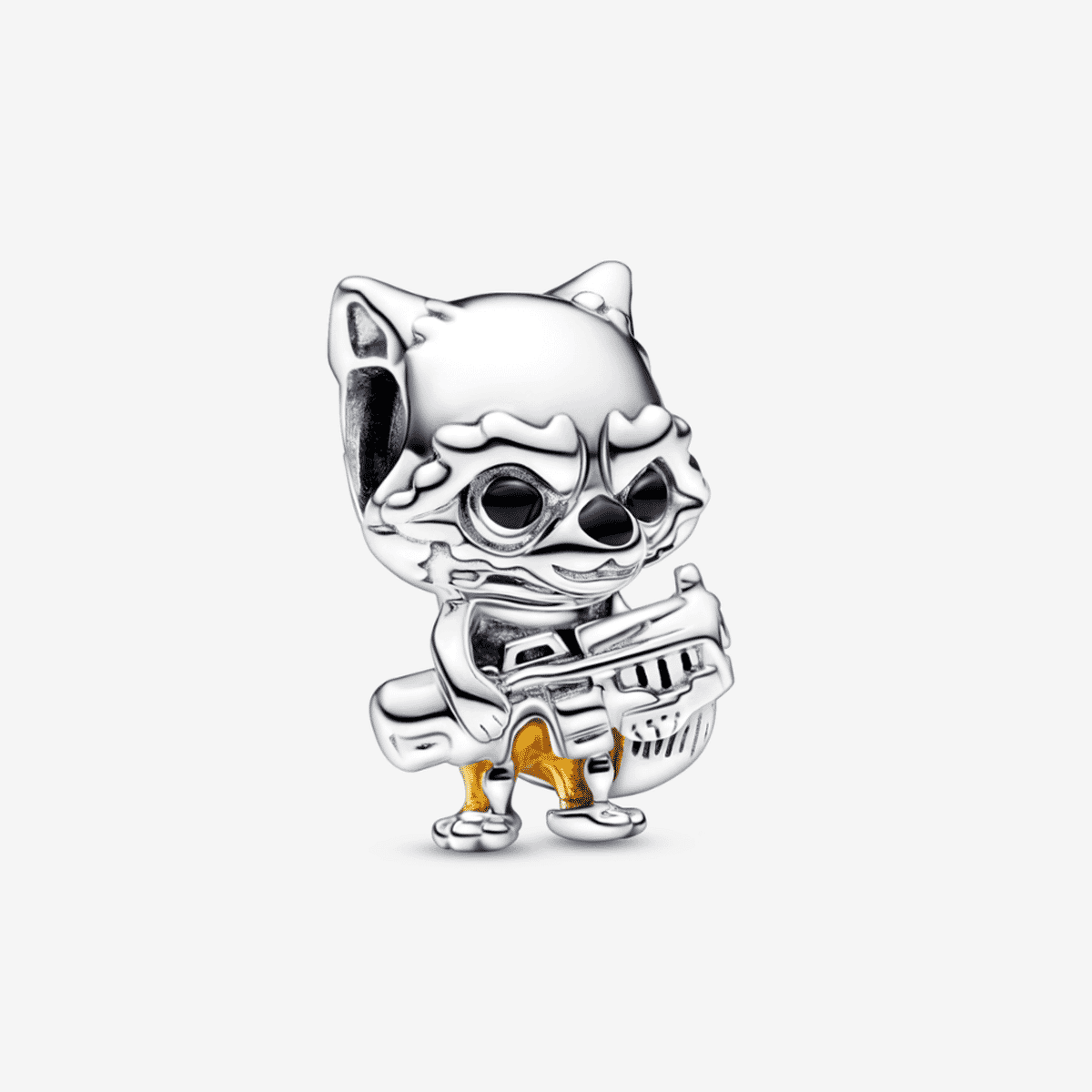 Charm Pandora de plata Rocket Raccoon con detalles naranjas - 792563C01