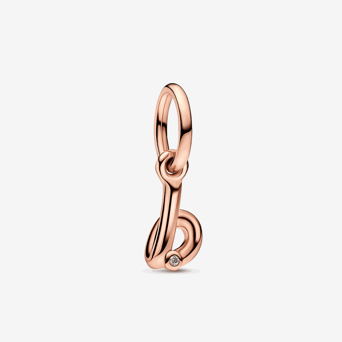 Charm colgante Pandora Rose letra b con cristal brillante - 782459C01