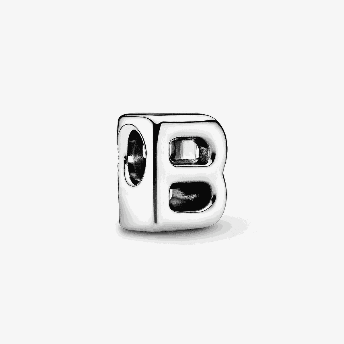 Charm Pandora letra B en plata de ley - 797456