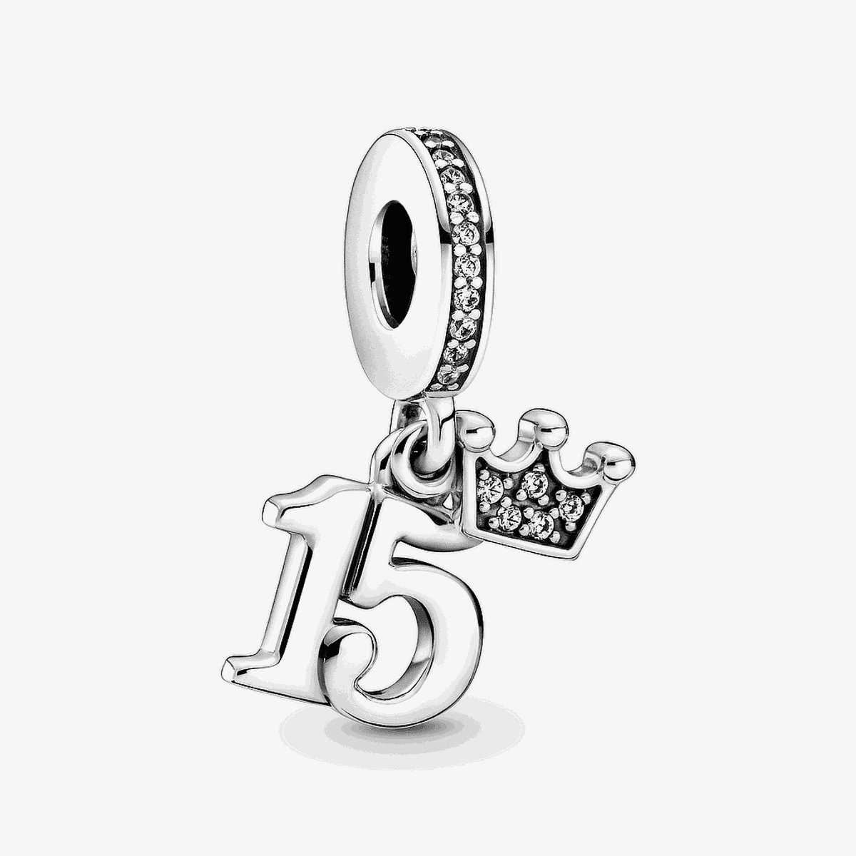 Charm colgante Pandora 15 Cumpleaños con corona y cristales - 799540C01