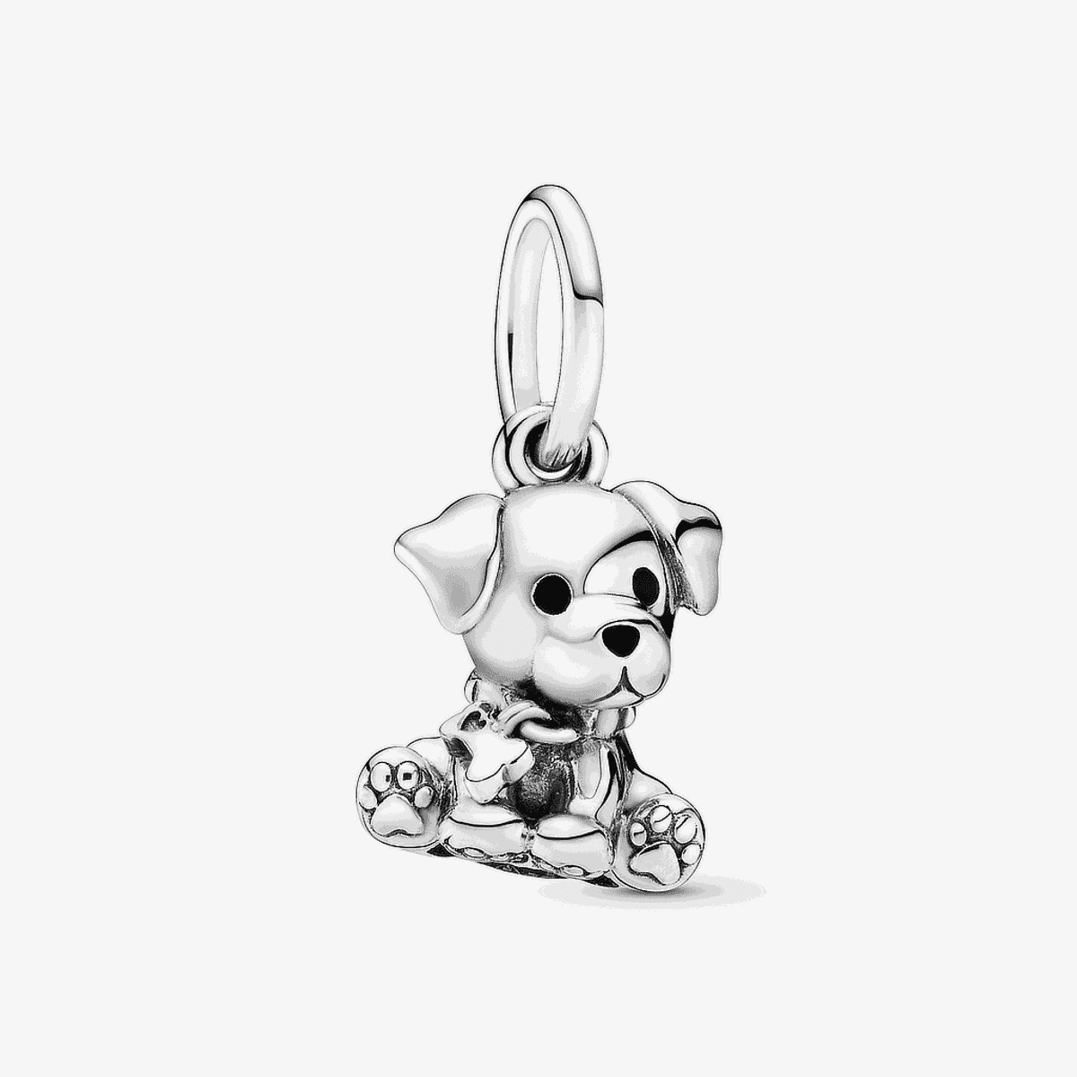 Charm colgante Pandora en plata de ley con diseño de labrador sentado - 798009EN16