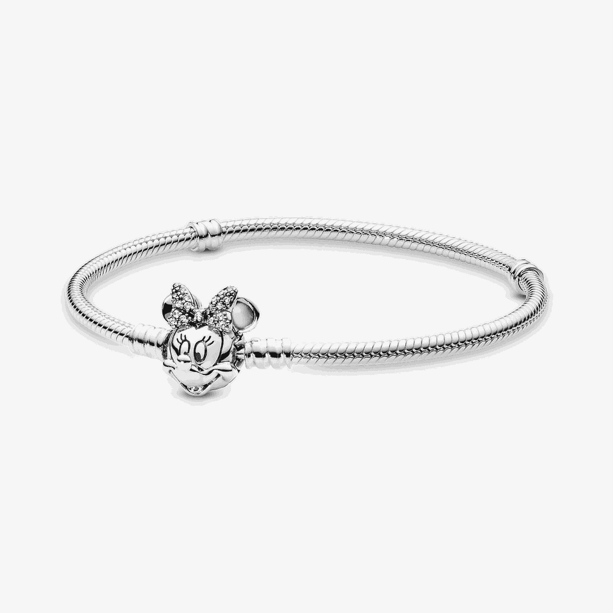 Pulsera Pandora Moments en plata de ley con charm de Minnie brillante - 597770CZ