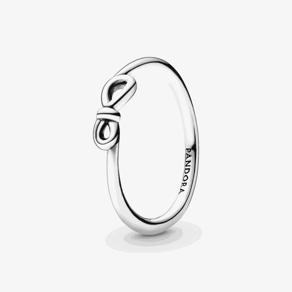 Anillo Pandora Nudo Infinito en plata, vista frontal - 198898C00