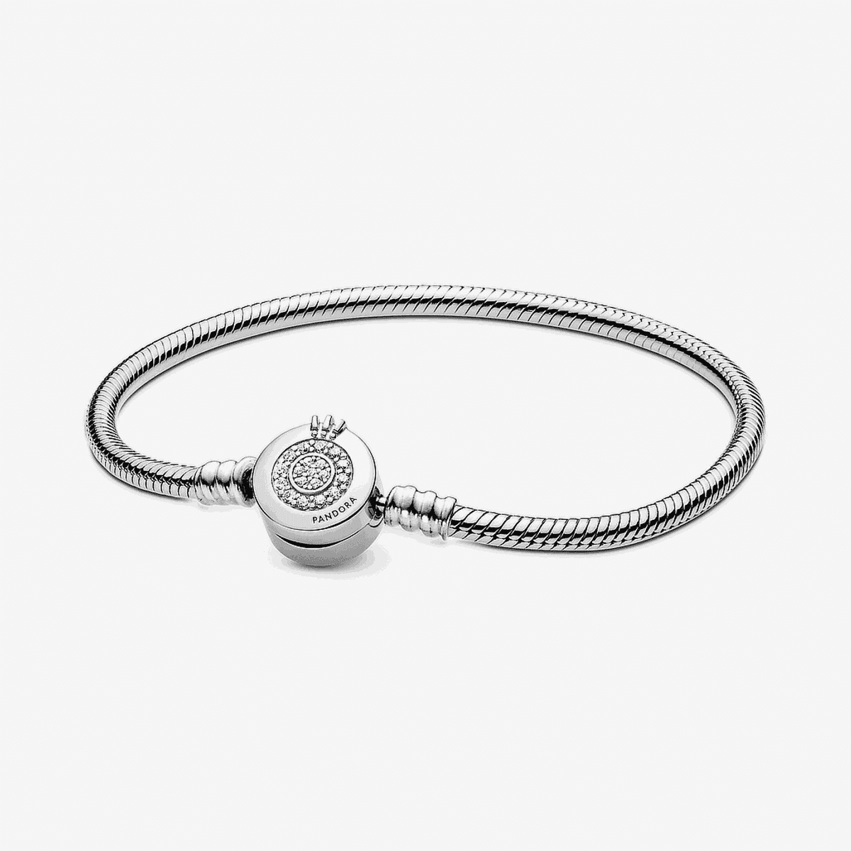 Pulsera Cadena de Serpiente Corona Brillante de Pandora Moments - 599046C01