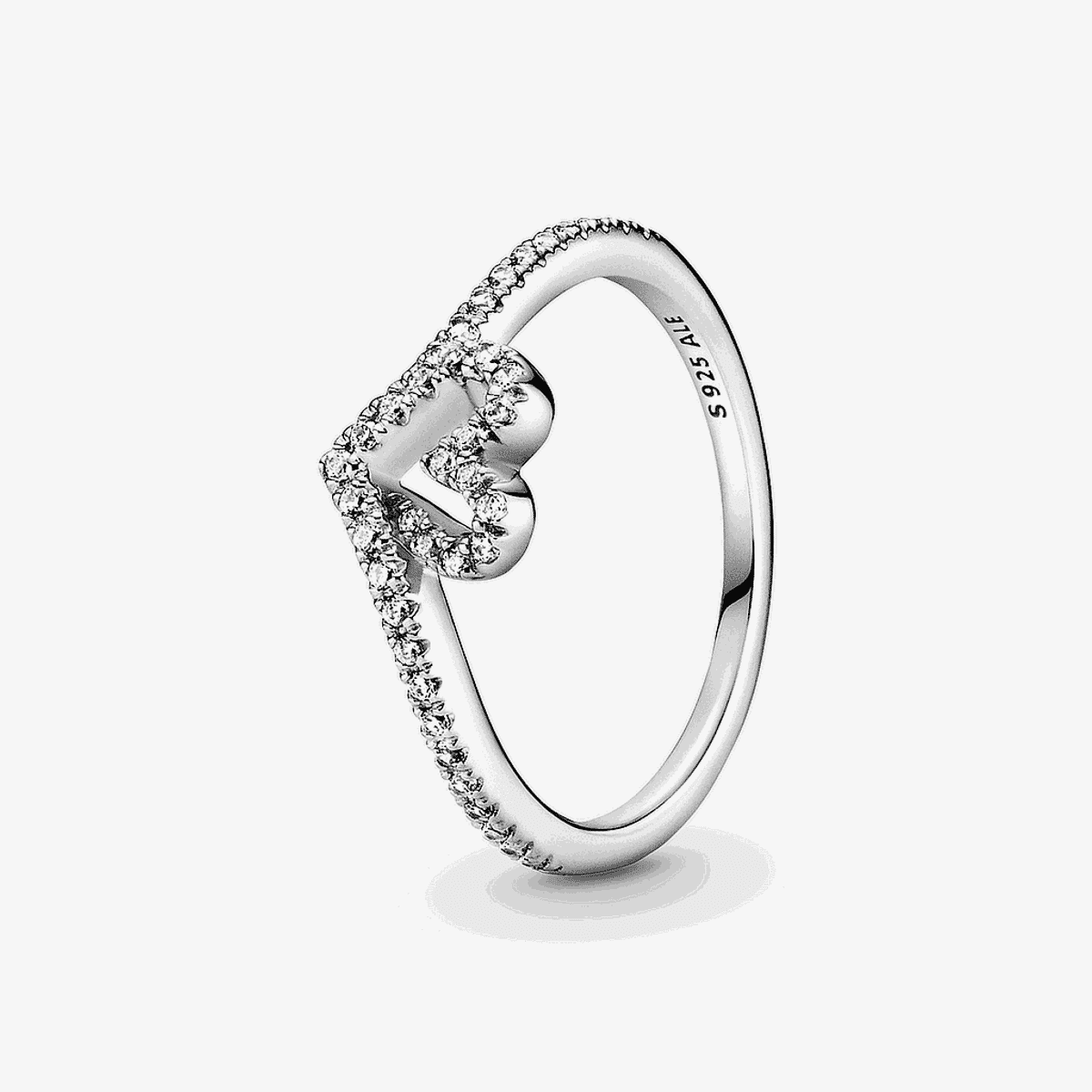 Anillo Pandora Corazón Deseo Brillante en plata de ley con diseño de corazón - 199302C01