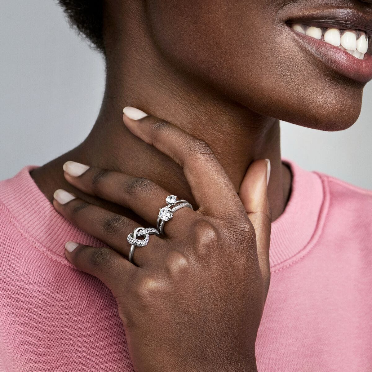 Anillo Pandora Solitario Corazón Transparente Castejón Joyeros