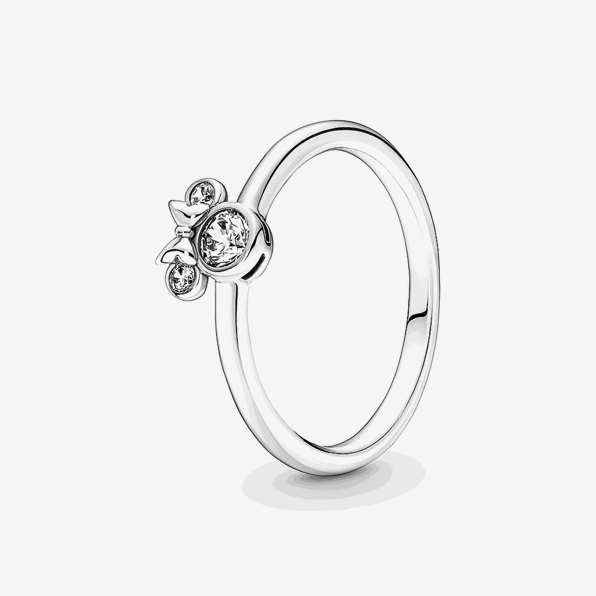 Anillo Pandora Cabeza Brillante Minnie Mouse de Disney en plata de ley con circonitas - 190074C01