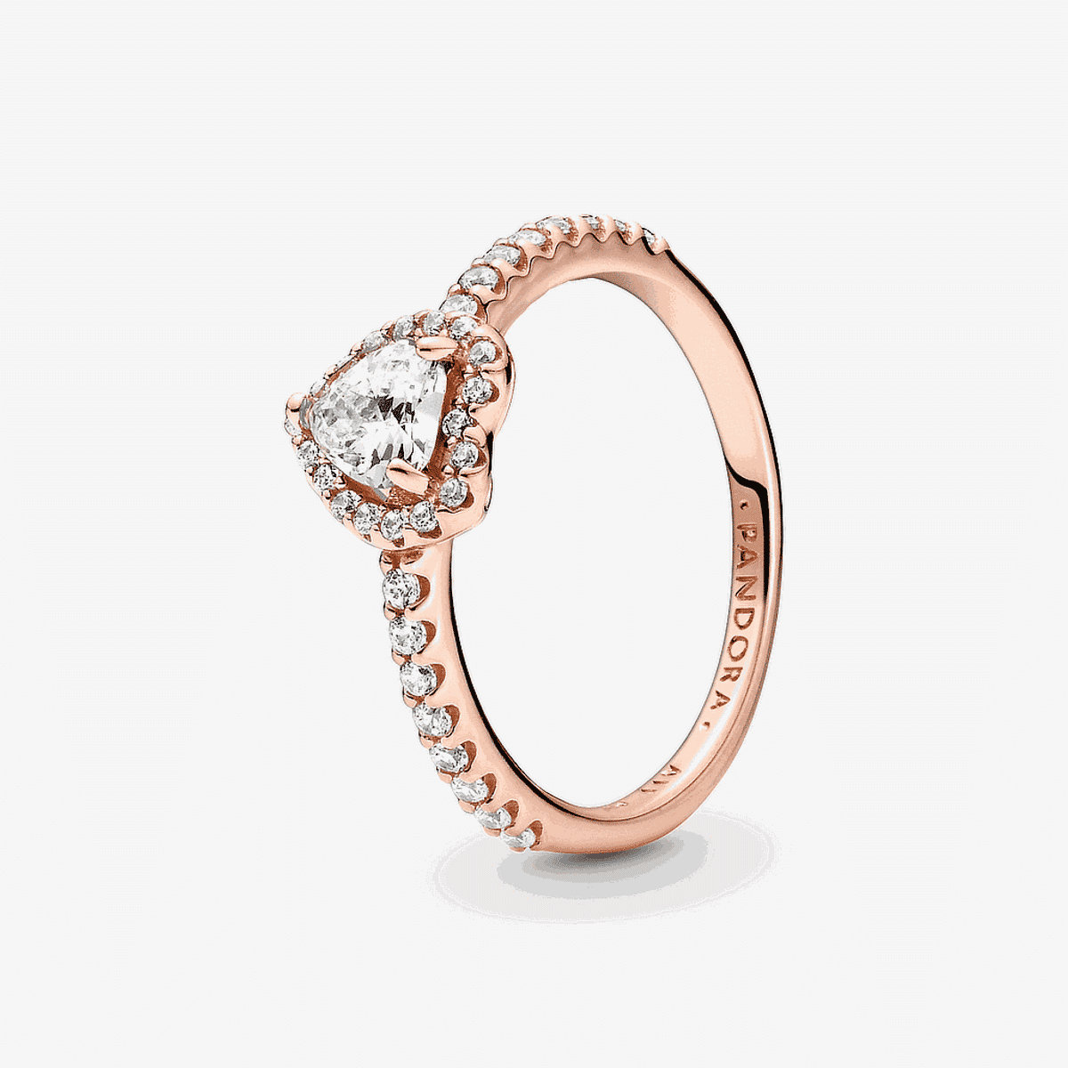Anillo Pandora Brillante Corazón en Relieve - 188421C02