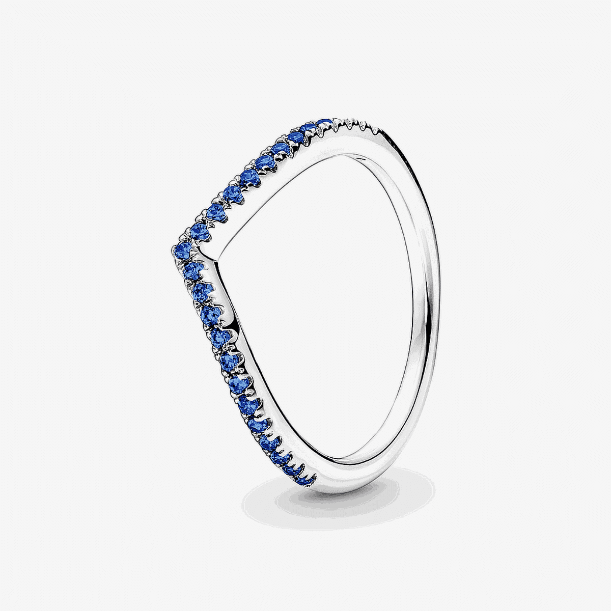 Anillo Pandora Deseo Reluciente Azul en plata de ley con cristales azules - 196316C02