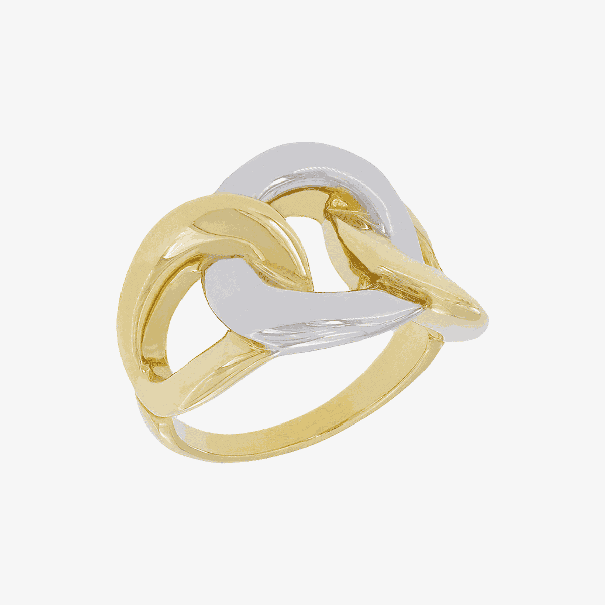 Anillo Bicolor Nudos de Castejón en oro y plata - 217753