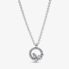 Collar Pandora Círculo y Herbario Brillante 392620C01