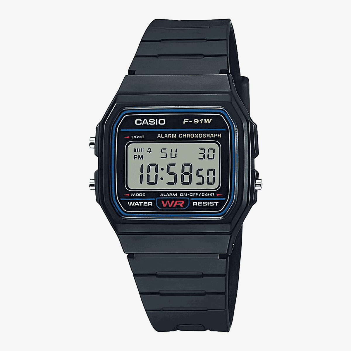 Reloj Casio Collection Plástico Negro Origin - F-91W-1YEG