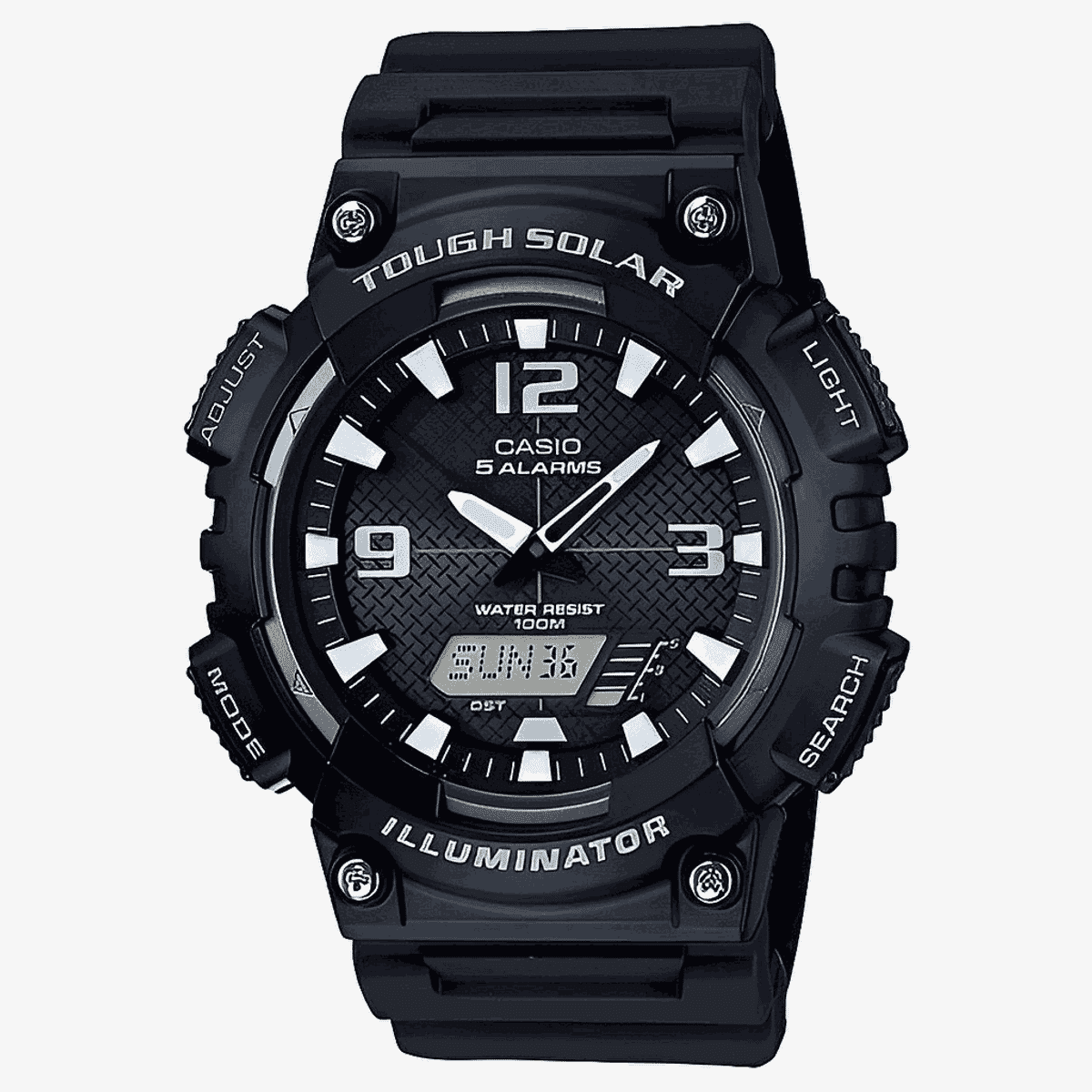 Reloj Casio Collection Brazalete Plástico Negro Esfera Negra Analógico  - AQ-S810W-1AVEF