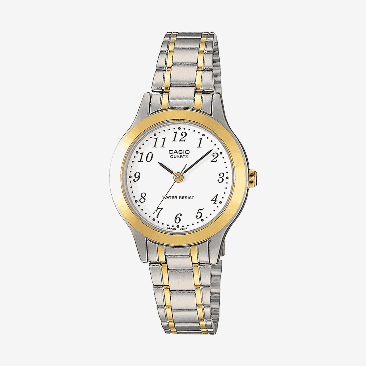 Reloj Casio Collection Acero Bicolor Dorado Caja Redonda  - LTP-1263PG-7BEG