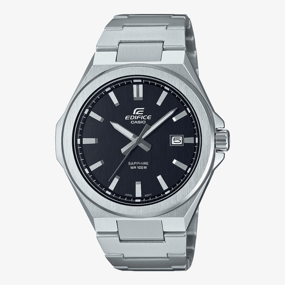 Reloj Casio Edifice Acero Plateado Esfera Gris - EFB-108D-1AVUEF