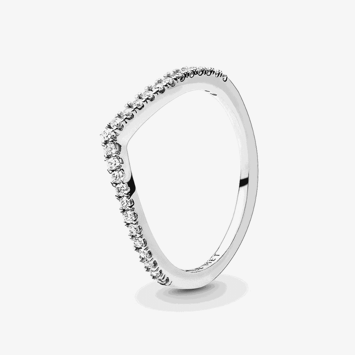 Anillo Pandora reluciente en plata de ley con pavé de cristales - 196316CZ