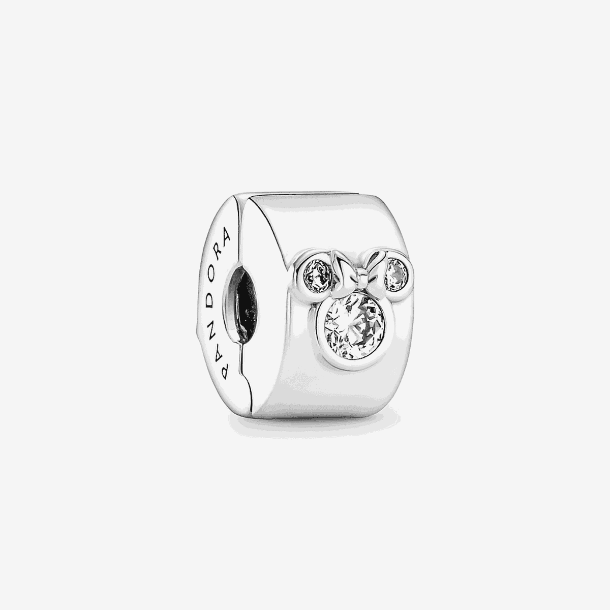 Clip Pandora en plata con diseño de Mickey Mouse y cristales - 790111C01