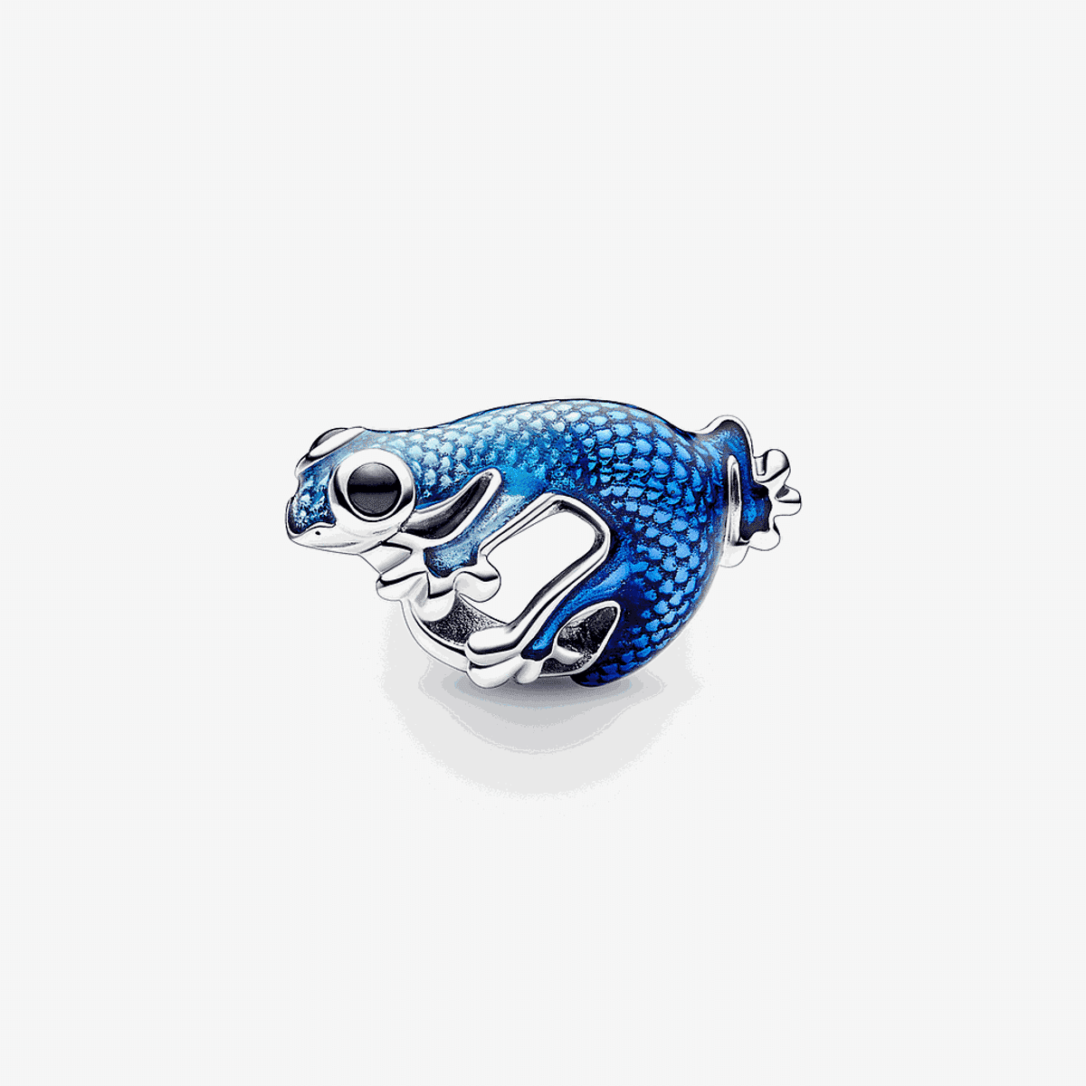 Charm Pandora Geco Azul Metálico en plata con esmalte azul brillante - 792701C01