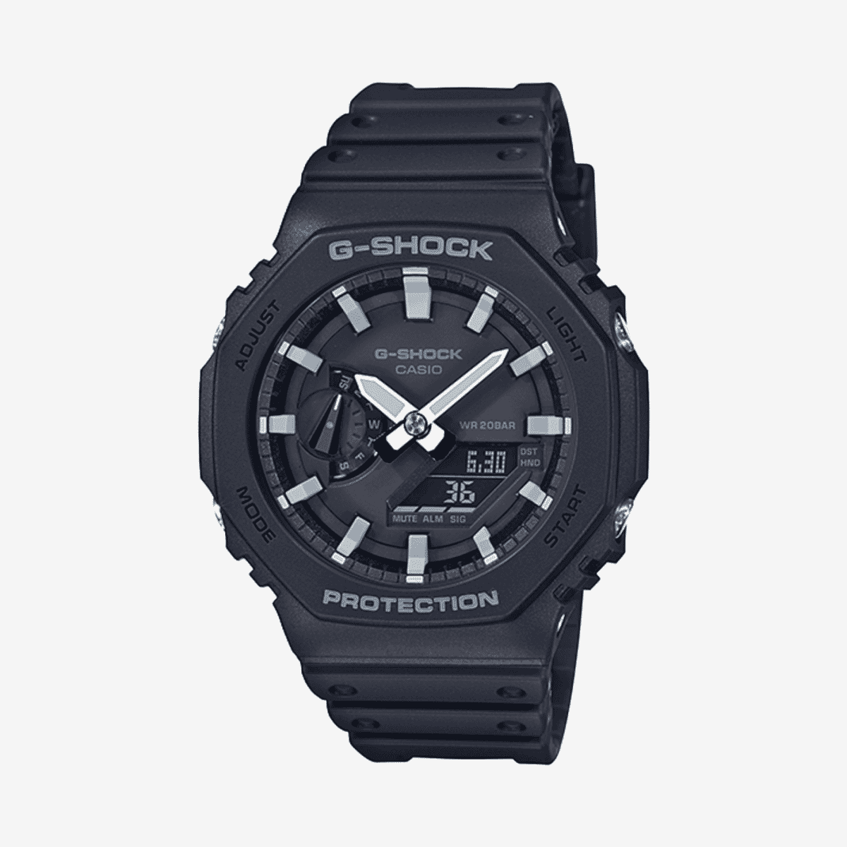 Reloj Casio G-Shock Estándar GA-2100-1AER con brazalete negro y esfera negra Reloj Casio G-Shock Estándar GA-2100-1AER con brazalete negro y esfera negra