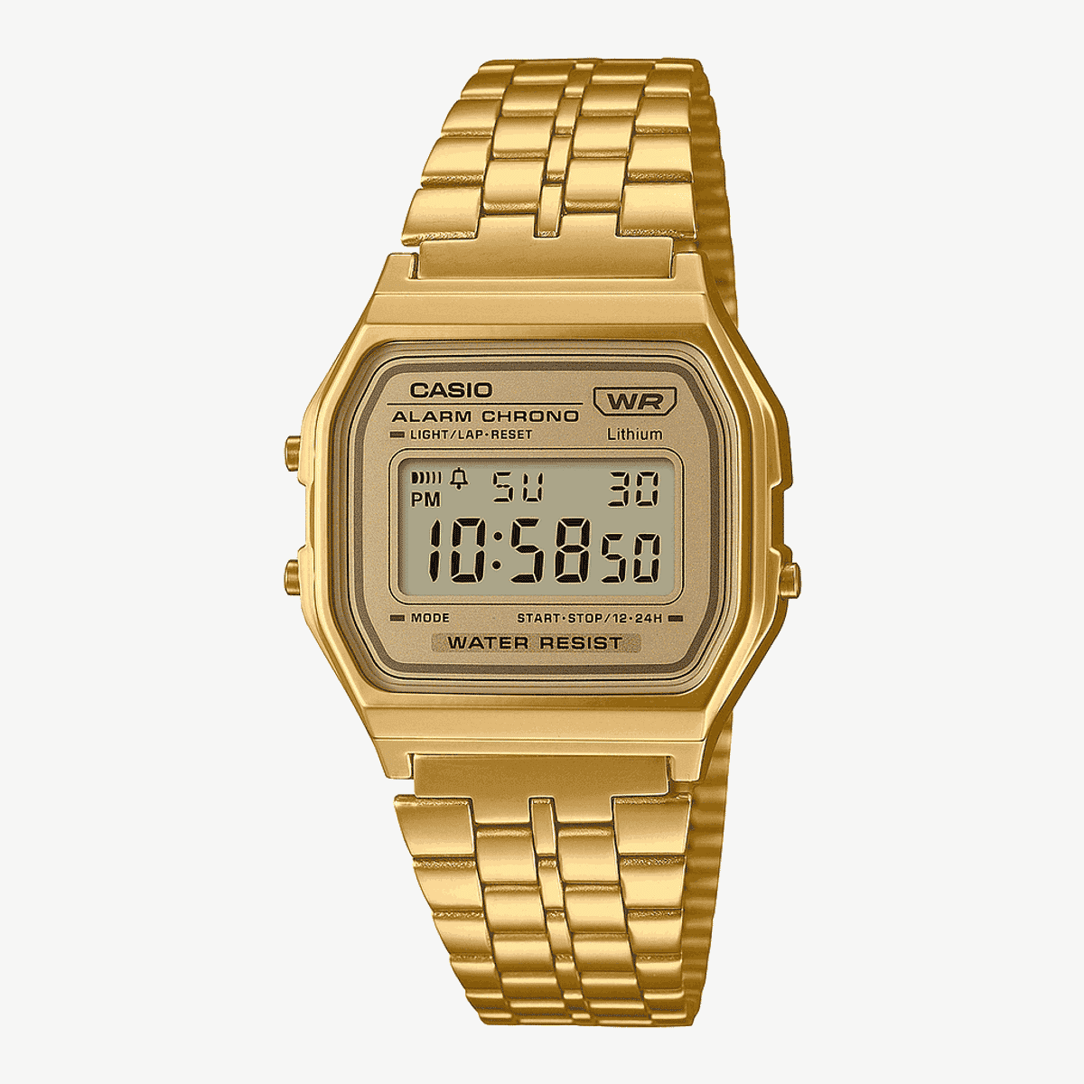 Reloj Casio Vintage Iconic Acero Dorado Esfera Dorada - A158WETG-9AEF