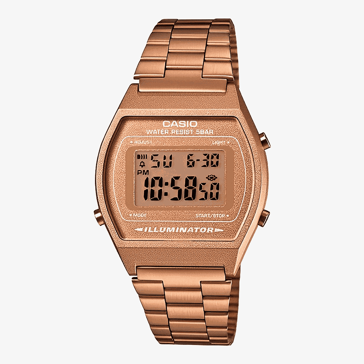 Reloj Casio Vintage Edgy Acero Oro Rosa - B640WC-5AEF
