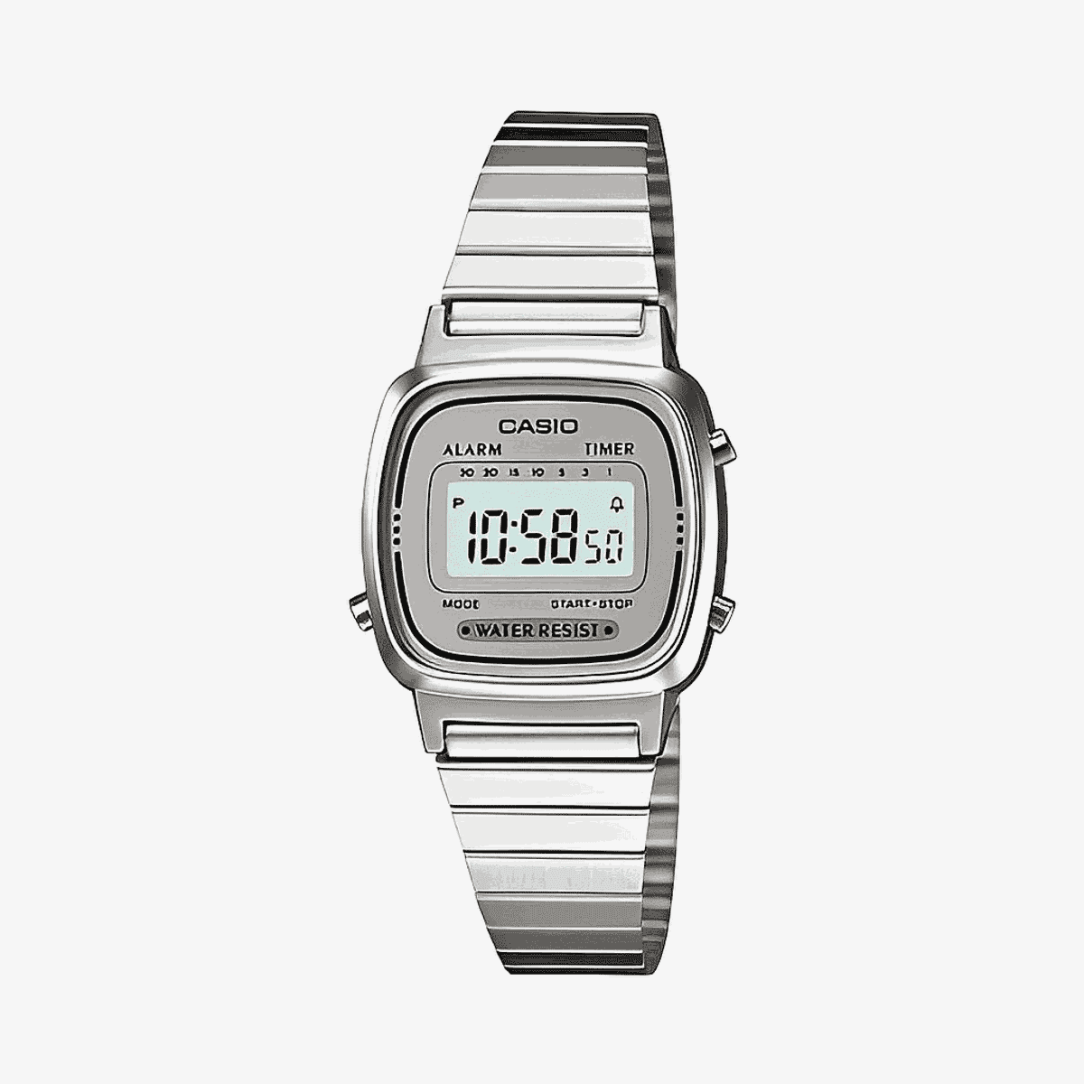 Reloj Casio Vintage Mini Acero Plateado - LA670WEA-7EF