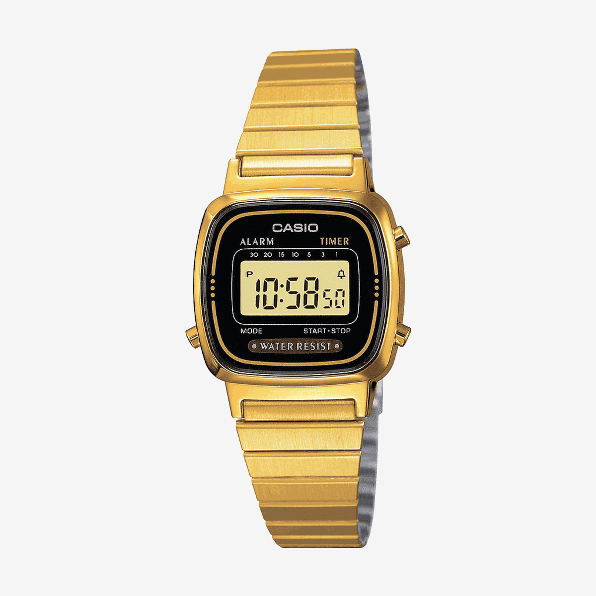 Reloj Casio Vintage Mini Acero Dorado Esfera Negra Digital - LA670WEGA-1EF Reloj Casio Vintage Mini Acero Dorado Esfera Negra Digital - LA670WEGA-1EF