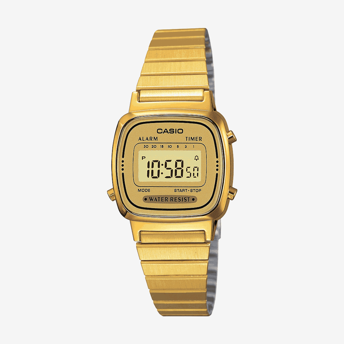 Reloj Casio Vintage Mini Acero Dorado Esfera Dorada - LA670WEGA-9EF