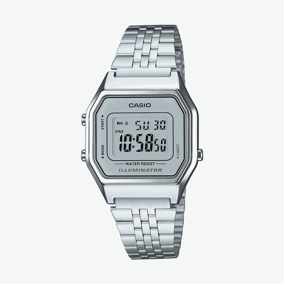 Reloj Casio Vintage Iconic Acero Plateado  - LA680WEA-7EF