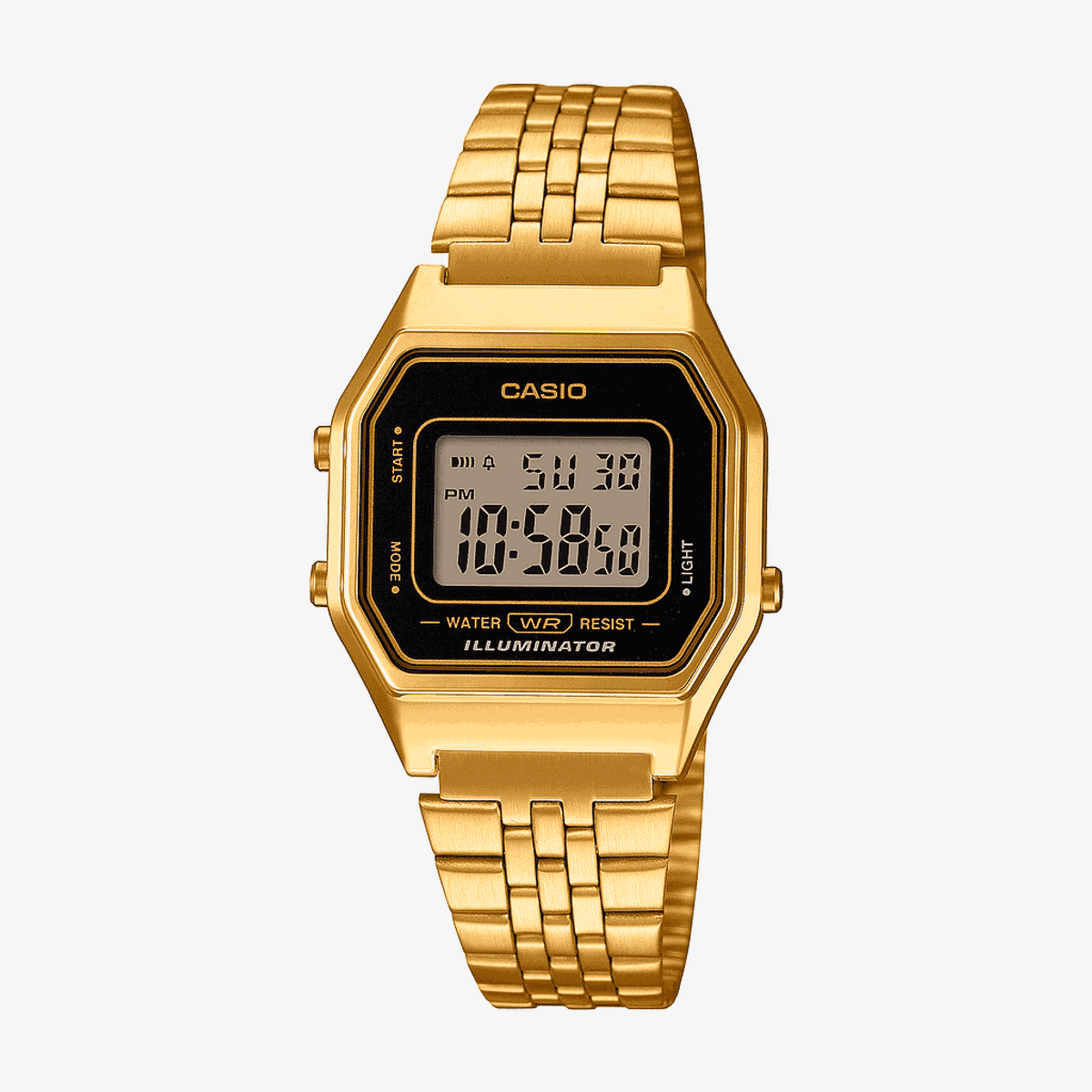 Reloj Casio Vintage Mini Acero Dorado Esfera Negra - LA680WEGA-1ER Reloj Casio Vintage Mini Acero Dorado Esfera Negra - LA680WEGA-1ER