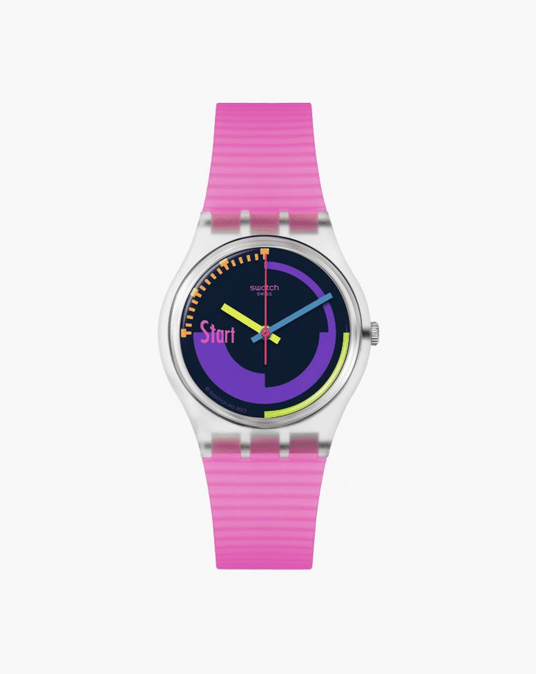 SWATCH NEON PINK PODIUM